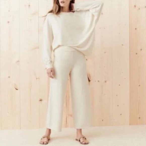 Jenni Kayne Marina Wide Leg Culottes in Merino Wool & Cashmere Blend - Picture 1 of 6